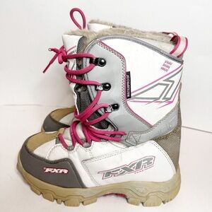 FXR‎ X-CROSS Unisex Black Racing Snowmobile Winter Boots Sz 8 Mens / 10 Womens